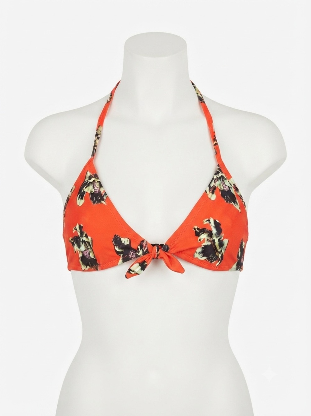 Proenza Schouler Swim Floral Halter Bikini Top Size M Tropical Print Swimwear